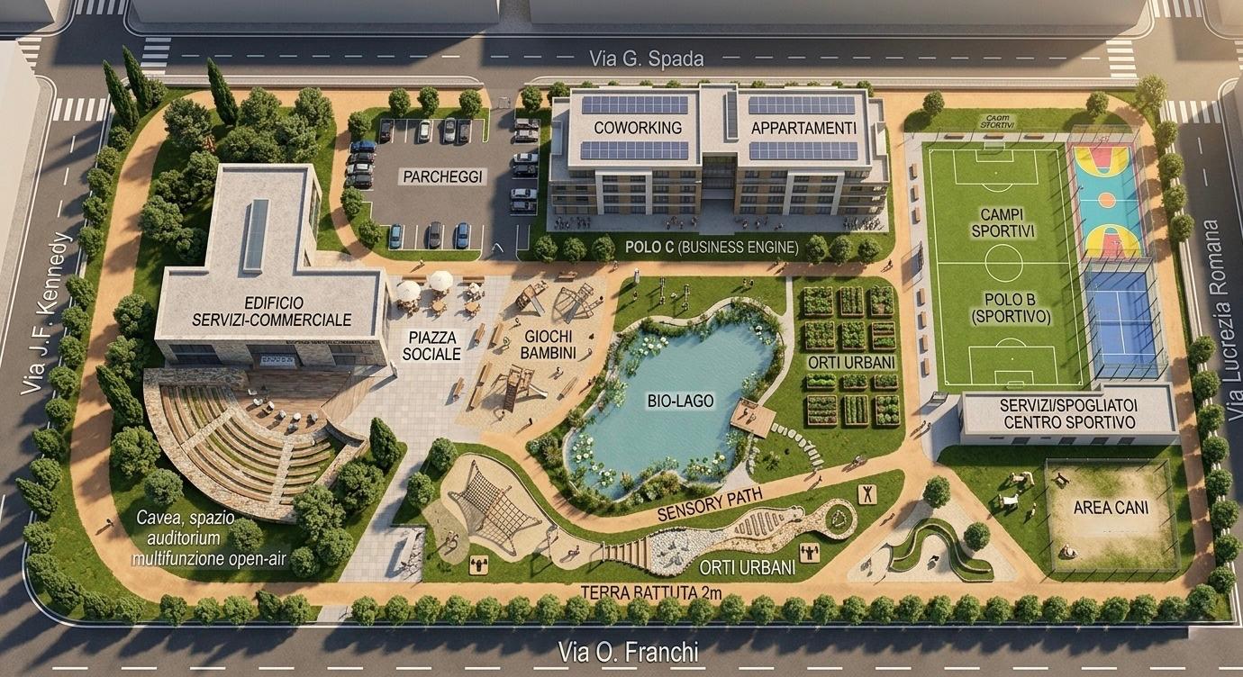 Vista 3D del Progetto Alternativo